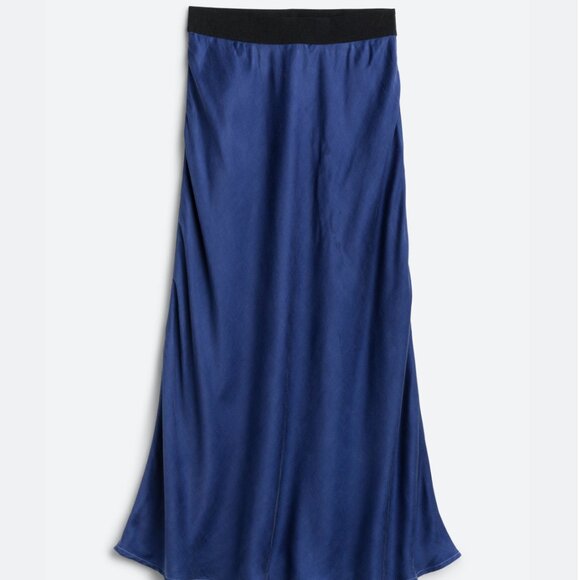 Bella Dahl Ada Elastic Waist Bias Skirt, size Large - Picture 2 of 6